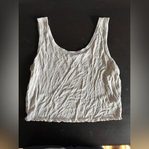 Casual cream Tank Top